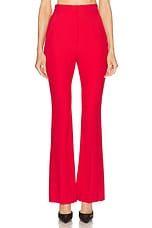 Alexander McQueen Crepe Trouser in Lust Red, view 1, click to view large image.