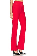 Alexander McQueen Crepe Trouser in Lust Red, view 2, click to view large image.