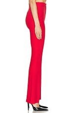 Alexander McQueen Crepe Trouser in Lust Red, view 3, click to view large image.