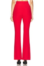 Alexander McQueen Crepe Trouser in Lust Red, view 4, click to view large image.