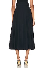Alexander McQueen Midi Skirt in Navy, view 3, click to view large image.