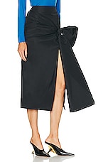 Alexander McQueen Bow Skirt in Black, view 2, click to view large image.