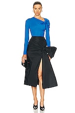 Alexander McQueen Bow Skirt in Black, view 5, click to view large image.