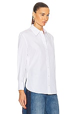 Alexander McQueen Men's Shirt in Optical White, view 2, click to view large image.