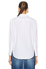 Alexander McQueen Men's Shirt in Optical White, view 3, click to view large image.