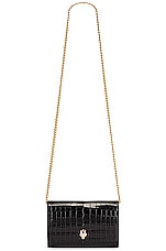 Alexander McQueen Small Skull Bag in Black, view 6, click to view large image.