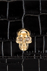 Alexander McQueen Small Skull Bag in Black, view 8, click to view large image.