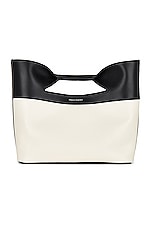 Alexander McQueen Bow Small Bag in Black & White, view 1, click to view large image.