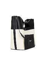 Alexander McQueen Bow Small Bag in Black & White, view 4, click to view large image.