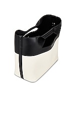 Alexander McQueen Bow Small Bag in Black & White, view 5, click to view large image.