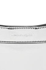 Alexander McQueen the Bow Large Bag in Silver, view 7, click to view large image.