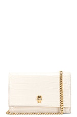 Alexander McQueen Small Skull Bag in Deep Ivory, view 1, click to view large image.