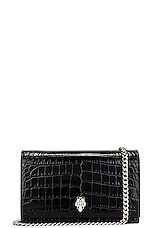 Alexander McQueen Small Skull Bag in Black, view 1, click to view large image.