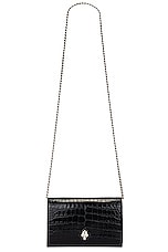 Alexander McQueen Small Skull Bag in Black, view 6, click to view large image.