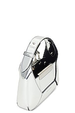 Alexander McQueen Jeweled Hobo Mini Bag in Silver, view 6, click to view large image.