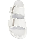 Alexander McQueen Buckle Sandals in Ivory, view 4, click to view large image.