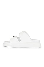 Alexander McQueen Buckle Sandals in Ivory, view 5, click to view large image.