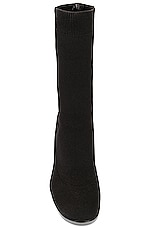 Alexander McQueen Half Knit Sock Boot in Black, view 4, click to view large image.