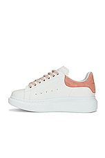 Alexander McQueen Platform Sneaker in White & Clay, view 5, click to view large image.