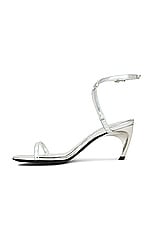 Alexander McQueen Mirror Sandal in Silver, view 5, click to view large image.