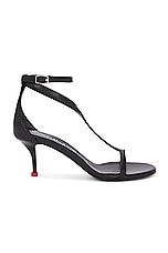 Alexander McQueen Ankle Strap Sandal in Black, view 1, click to view large image.