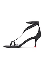 Alexander McQueen Ankle Strap Sandal in Black, view 5, click to view large image.