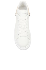 Alexander McQueen Oversized Sneaker in White, Oat, & Silver, view 4, click to view large image.