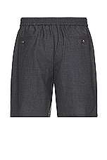 ami Elasticated Waist Shorts in Heather Grey, view 2, click to view large image.