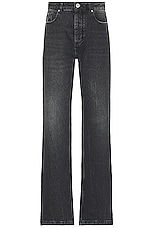 ami Straight Fit Jeans in Used Black, view 1, click to view large image.