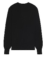 ami Red ADC Sweater in Black, view 2, click to view large image.