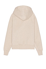 ami ADC Zipped Hoodie in Heather Light Beige, view 2, click to view large image.