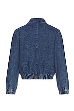 ami ADC Zipper Jacket in Used Blue, view 2, click to view large image.