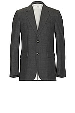 ami Two Button Jacket in Heather Grey, view 1, click to view large image.
