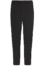 ami Elasticated Waist Pant in Black & Chalk, view 1, click to view large image.