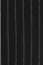 ami Elasticated Waist Pant in Black & Chalk, view 3, click to view large image.