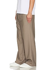 ami Elasticated Trousers in Taupe, view 4, click to view large image.