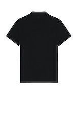 ami De Coeur Polo Shirt in Black, view 2, click to view large image.