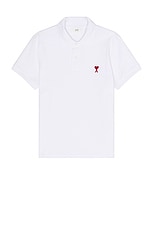 ami De Coeur Polo Shirt in White, view 1, click to view large image.