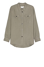 ami Overshirt in Taupe, view 1, click to view large image.