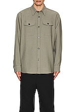 ami Overshirt in Taupe, view 3, click to view large image.