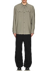 ami Overshirt in Taupe, view 4, click to view large image.