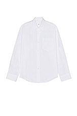 ami Boxy Fit Shirt in White, view 1, click to view large image.