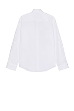 ami Boxy Fit Shirt in White, view 2, click to view large image.