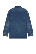 ami Oversized ADC Overshirt in Used Blue, view 2, click to view large image.
