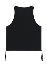 ami Round Collar Tank Shirt in Black, view 2, click to view large image.