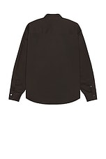 ami ADC Boxy Fit Shirt in Dark Coffee, view 2, click to view large image.