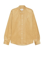 ami Classic Fit Shirt in Sand, view 1, click to view large image.