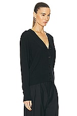 ami ADC Cardigan in Black, view 2, click to view large image.