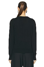 ami ADC Cardigan in Black, view 4, click to view large image.