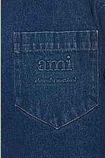 ami Denim Shirt in Used Blue, view 6, click to view large image.